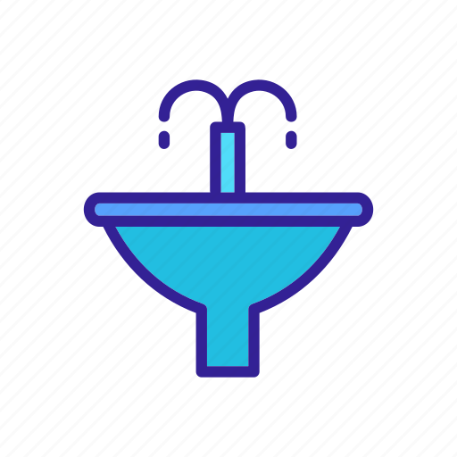 Drinking, droplet, ecology, faucet, fountain, home, water icon - Download on Iconfinder