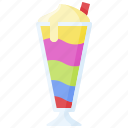 beverage, drinks, milkshake, rainbow, smoothie, sweet