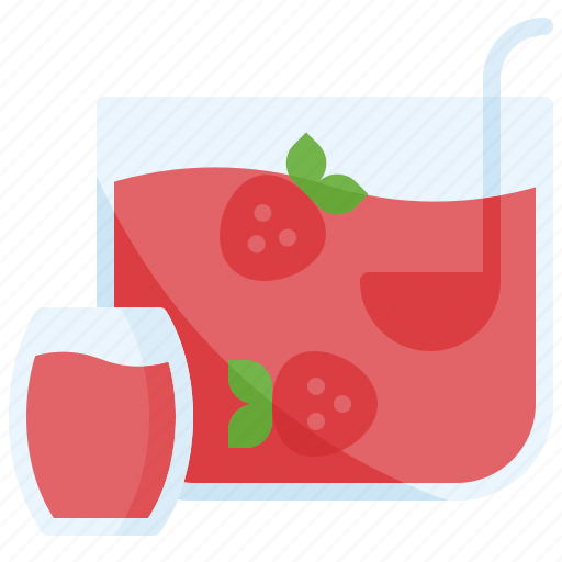 Beverage, cocktail, drinks, juice, mocktail, strawberry icon - Download on Iconfinder