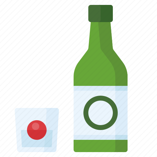 Alcohol, alcoholic, beverage, drinks, korean, soju icon - Download on Iconfinder
