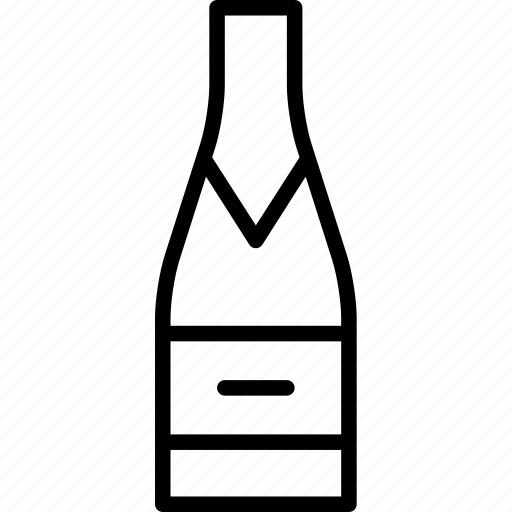 Alcohol, beverage, bottle, celebration, champagne, drink, newyear icon - Download on Iconfinder