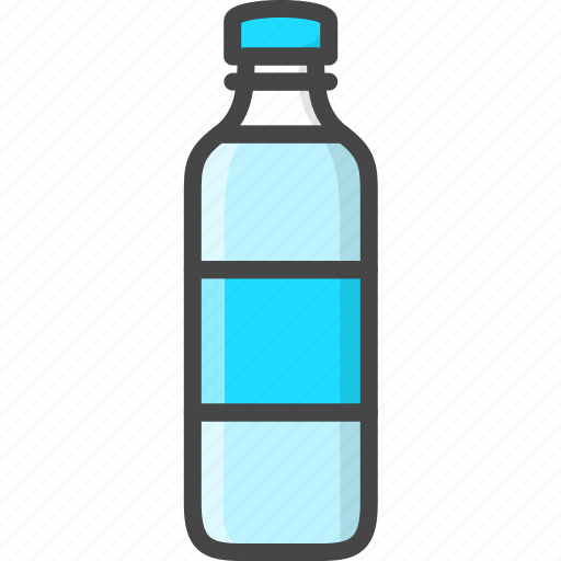 Bottle, drink, filled, food, outline, water icon - Download on Iconfinder