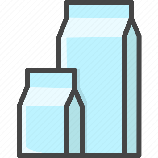 Drink, filled, food, milk, outline, package, packet icon - Download on Iconfinder