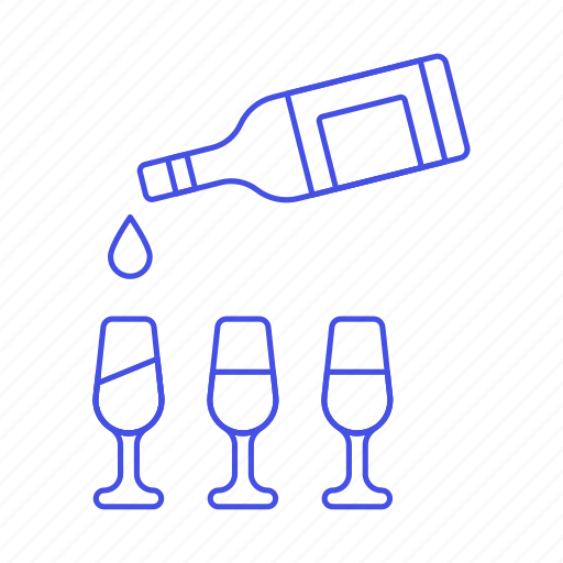 Alcohol, bar, bottle, drink, glass, pour, pouring icon - Download on Iconfinder