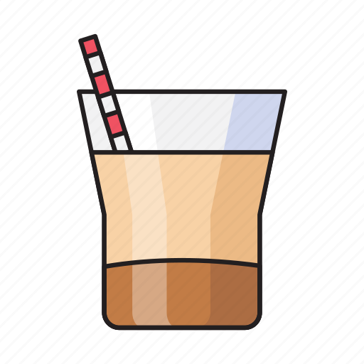 Beverage, drink, glass, juice, straw icon - Download on Iconfinder