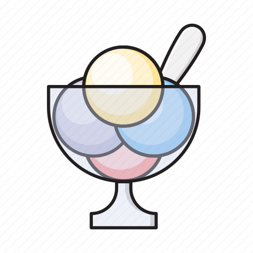Bowl, delicious, icecream, spoon, sweet icon - Download on Iconfinder