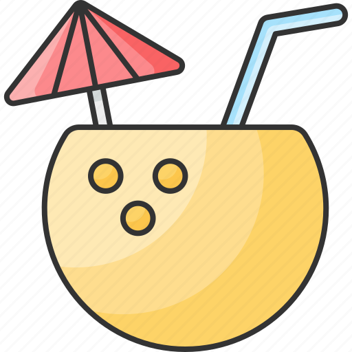 Coconut, drink, refreshing, summer drink icon - Download on Iconfinder