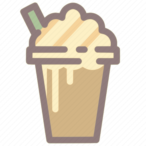 Beverage, caramel, coffee, drink, frappe, iced coffee icon - Download on Iconfinder