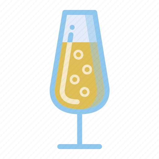 Bubbles, champagne, glass, drinks icon - Download on Iconfinder