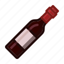 bottle, red, wine, drinks