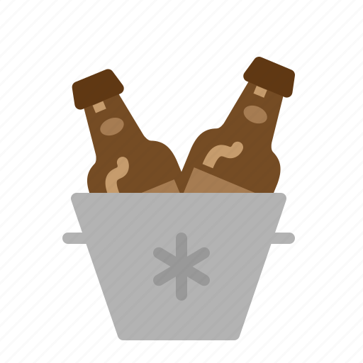 Beer, cold, icebucket, drinks icon - Download on Iconfinder