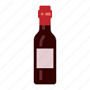 bottle, red, wine, drinks