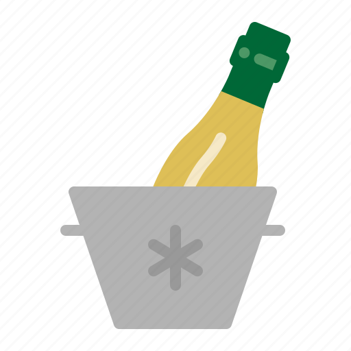 Cold, wine, bucket, ice icon - Download on Iconfinder