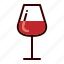 red, wine, wineglass, drinks 