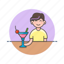 cocktail, pub, restaurant, bar, glass, woman, drink 