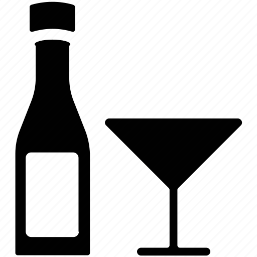 Alcohol, alcoholic drink, beverage, bottle, drink, glass icon - Download on Iconfinder