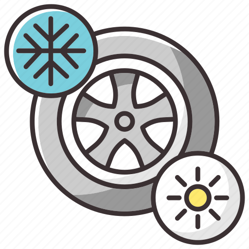 Car, tires, seasonal, automobile icon - Download on Iconfinder