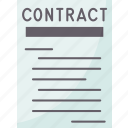 contract, document, agreement, paper, deal