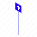 one, direction, road, isometric