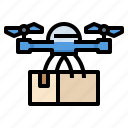 box, delivery, drone, package