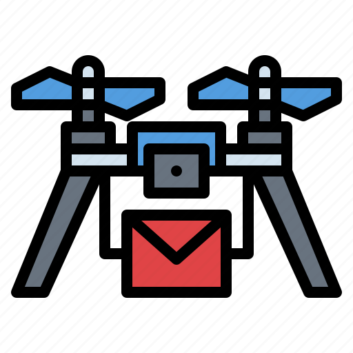 Delivery, drone, information, mail, shipment icon - Download on Iconfinder