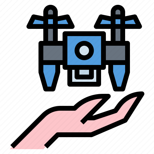 Drone, fly, high, tech, transport icon - Download on Iconfinder