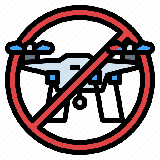 Drone, forbidden, no, signal, transportation, zone icon - Download on Iconfinder