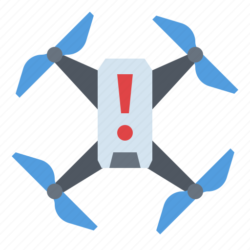 Alert, drone, warning icon - Download on Iconfinder