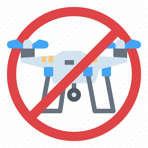 Drone, forbidden, no, signal, transportation, zone icon - Download on Iconfinder