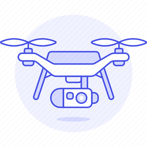 Unmanned, aircraft, aerial, vehicle, uav, drone, camera icon - Download on Iconfinder