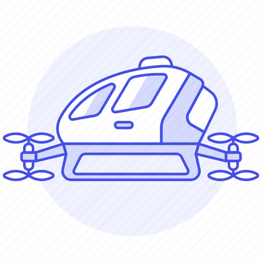 Aerial, aircraft, drone, passengers, taxi, vehicle icon - Download on Iconfinder