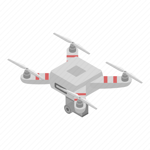 Camera, cartoon, drone, isometric, technology, video, videography icon - Download on Iconfinder