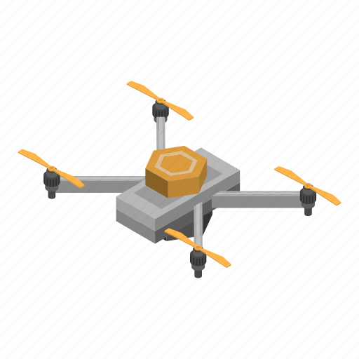 Cartoon, clip, drone, eye, isometric, sensor, technology icon - Download on Iconfinder