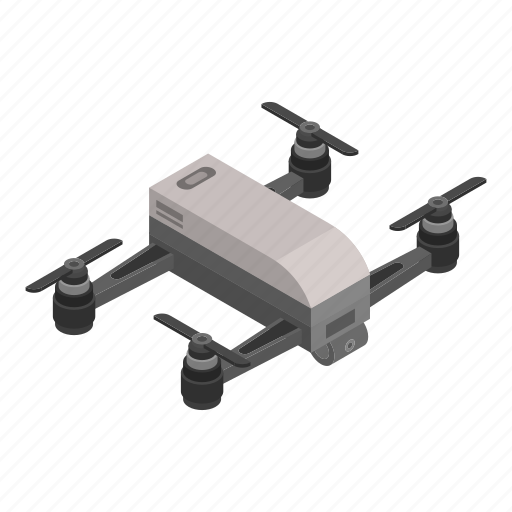 Business, cartoon, drone, isometric, logo, modern, small icon - Download on Iconfinder