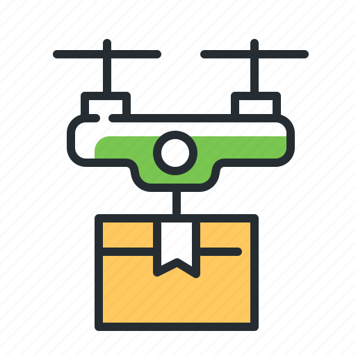 Aircraft, delivery, drone, package icon - Download on Iconfinder