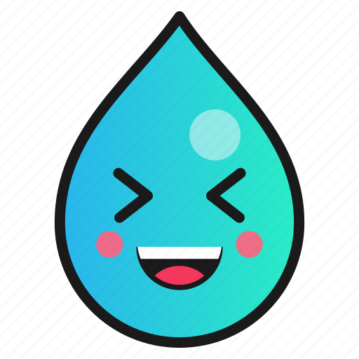 Droplet, emoji, funny, laugh icon - Download on Iconfinder
