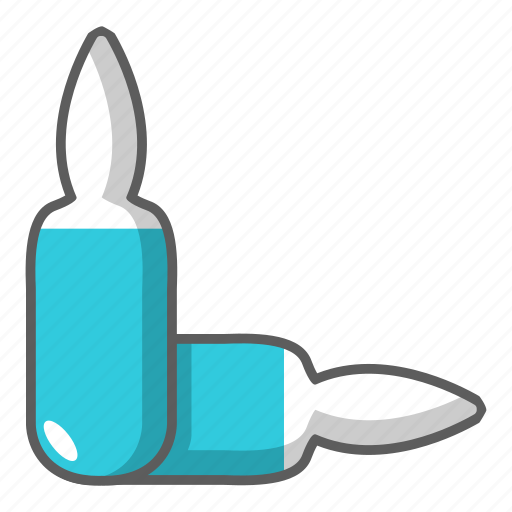 Ampoule, ampule, antibiotic, antidote, bottle, box, cartoon icon - Download on Iconfinder