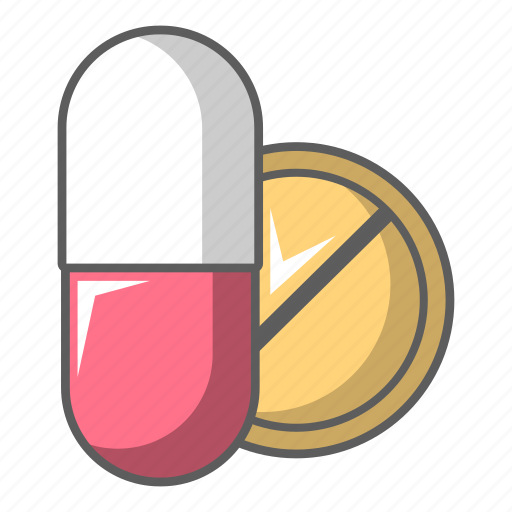 Addiction, antibiotic, aspirin, capsule, cartoon, medicine, pill icon - Download on Iconfinder