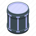 modern, drums, isometric