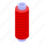 home, red, thread, isometric 