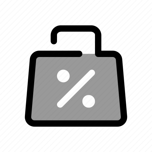 Blackfriday, duotone, bag, cart, shopping, sale, store icon - Download on Iconfinder