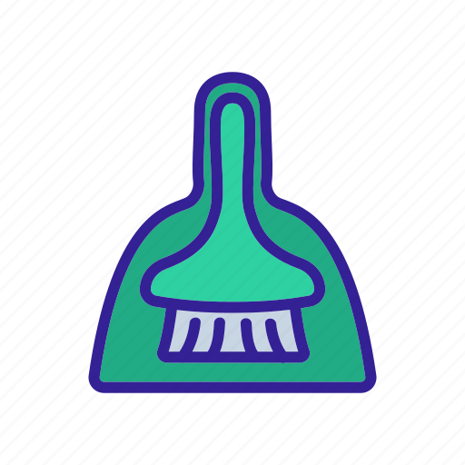 Broom, brush, cleaning, dust, dustpan, housework, signs icon - Download on Iconfinder