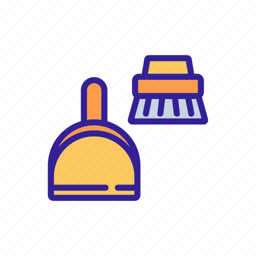 Broom, brush, clean, cleaning, dust, dustpan, office icon - Download on Iconfinder
