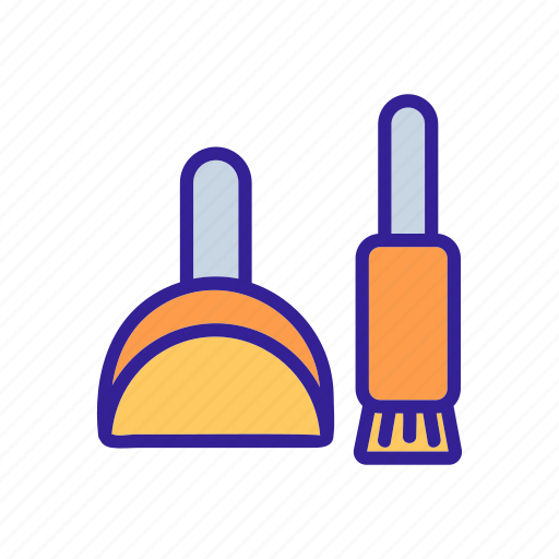 Broom, brush, cleaner, cleaning, dust, dustpan, tool icon - Download on Iconfinder
