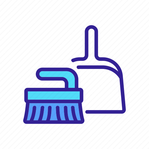 Broom, brush, cleaning, dust, dusting, dustpan, housework icon - Download on Iconfinder