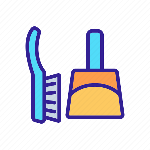 Brush, brushing, dust, dustpan, equipment, signs, sweeping icon - Download on Iconfinder