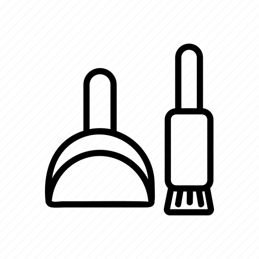Broom, brush, cleaner, cleaning, dust, dustpan, tool icon - Download on Iconfinder