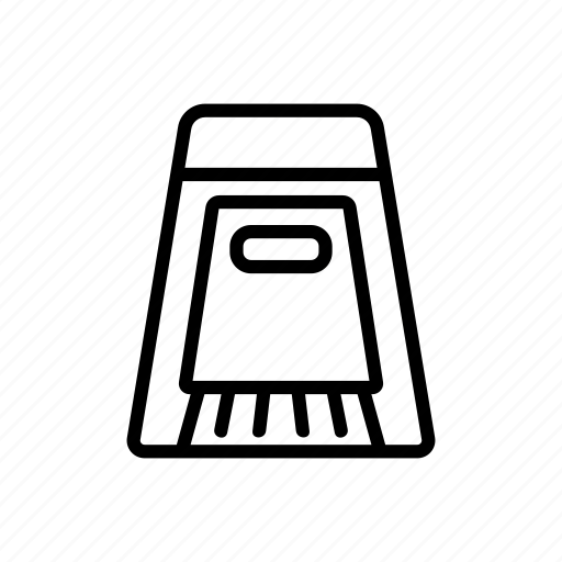 Brush, dustpan, equipment, linear, purity, room, sweeping icon - Download on Iconfinder