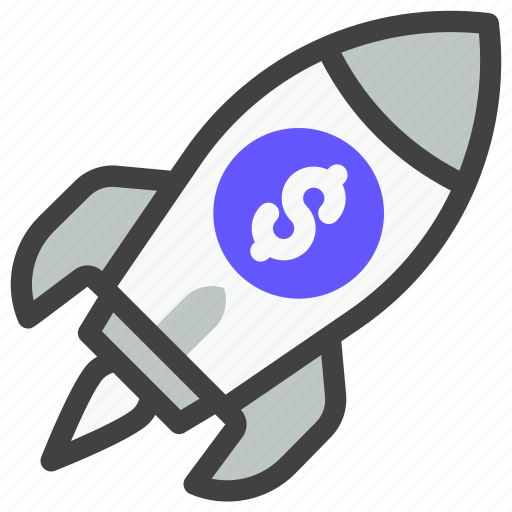 Crowdfunding, business, finance, funding, money, rocket, startup icon - Download on Iconfinder