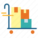 cart, trolley, delivery cart